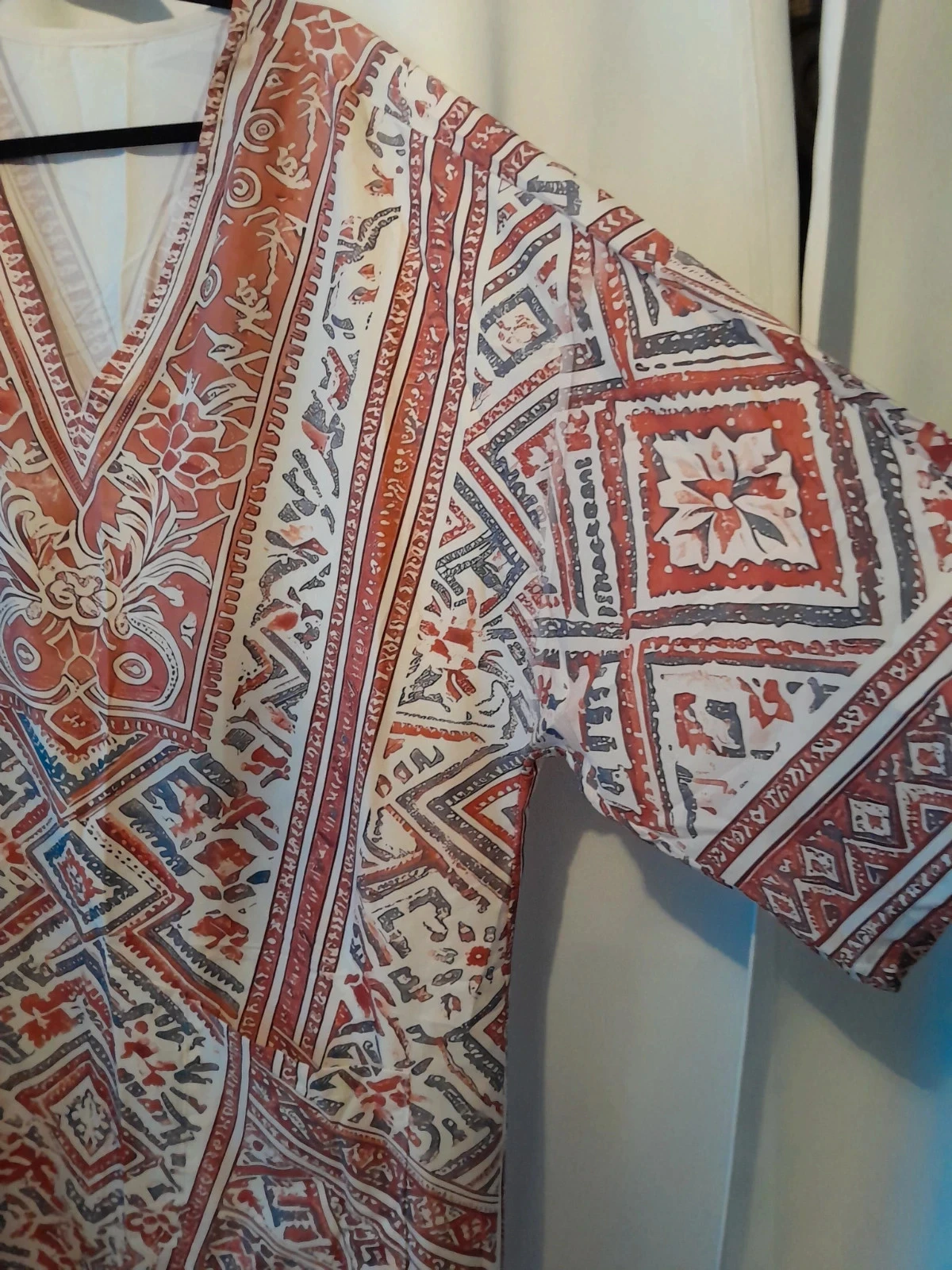 Vestido Largo Fluido Estilo Kaftán con Estampado Étnico Talla: 5XL – photo 7